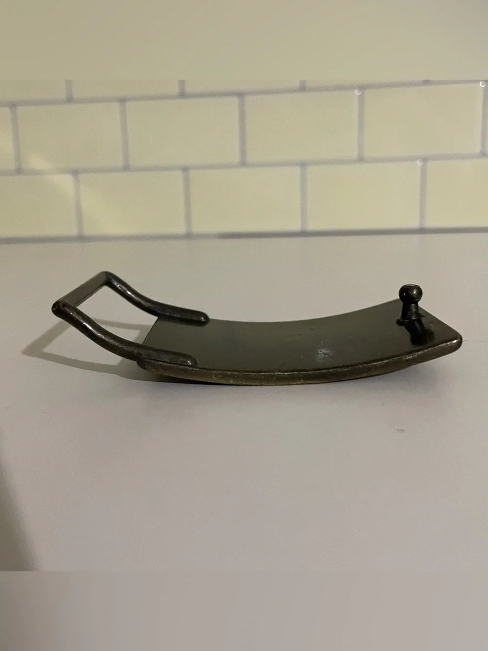 Levi's Brass Embossed Two-Horse Belt Buckle